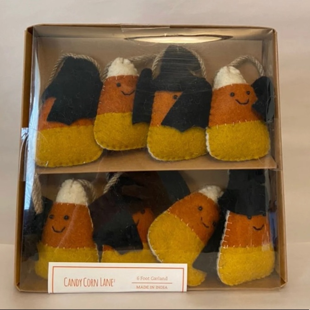 Halloween candy corn bats Garland